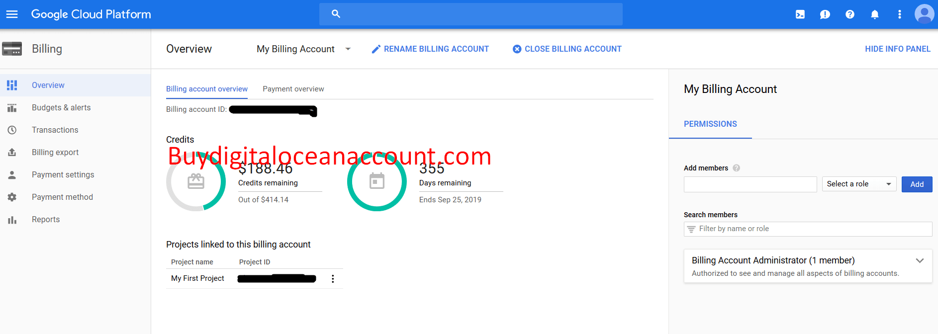 google cloud account for sale